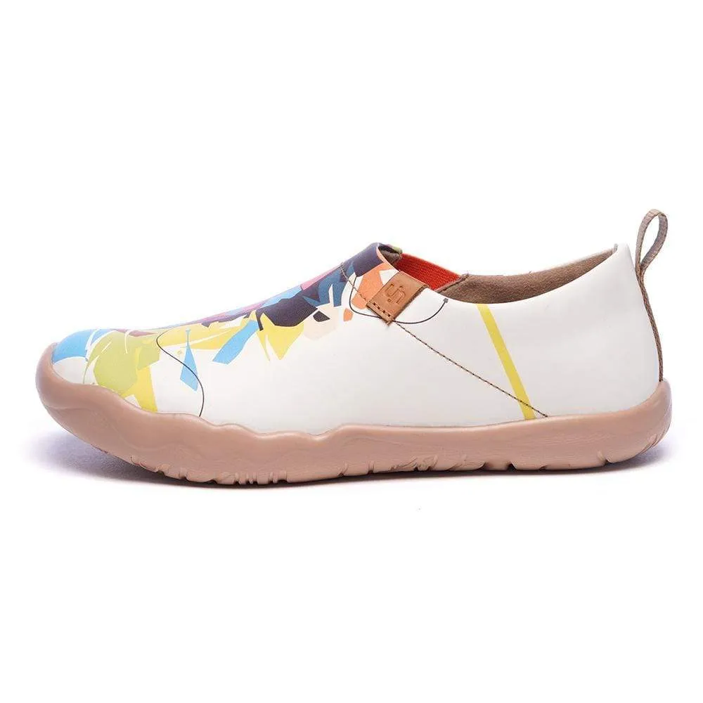 -Hello, Lion- Multicolored Microfiber Leather Female Flats