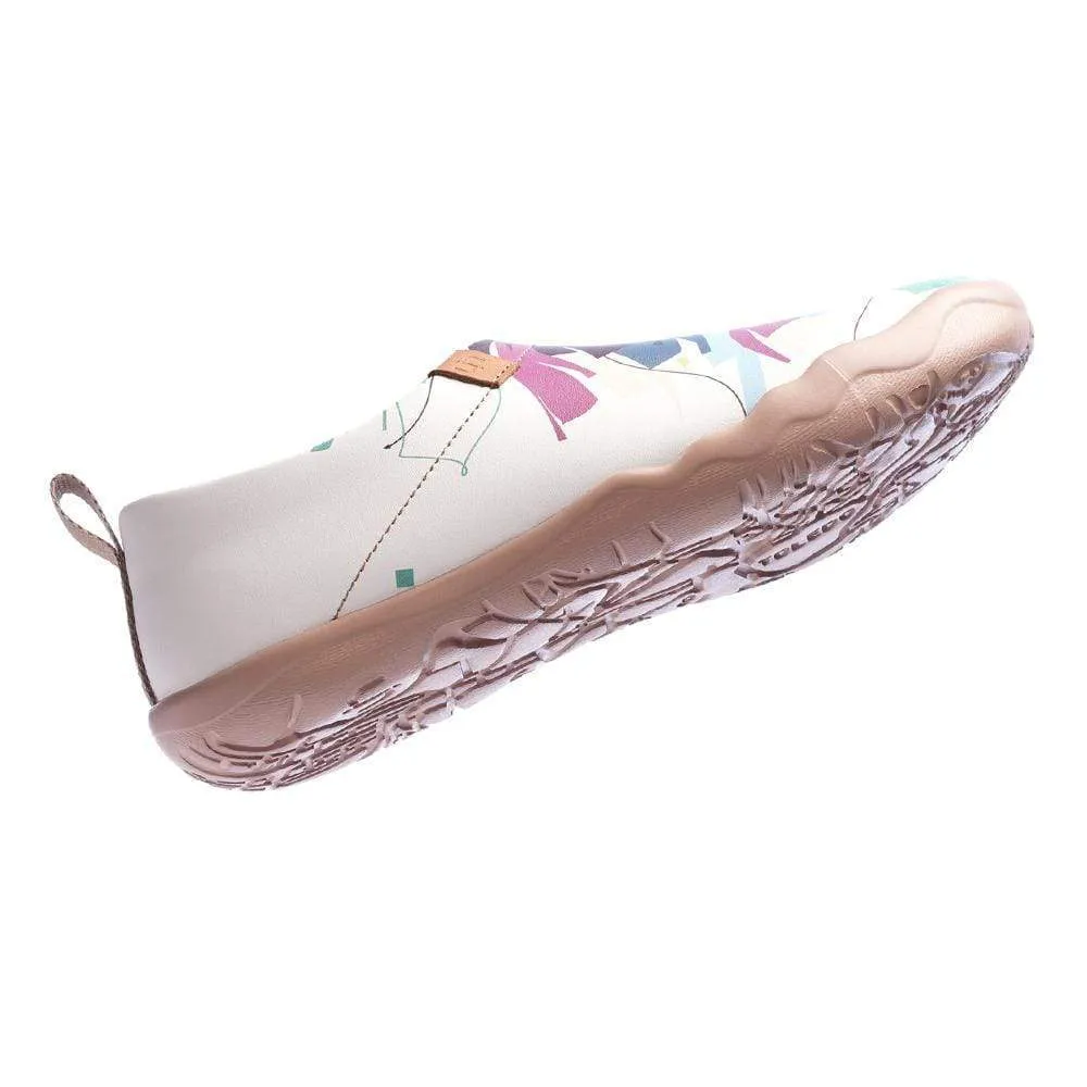 -Hello, Lion- Multicolored Microfiber Leather Female Flats