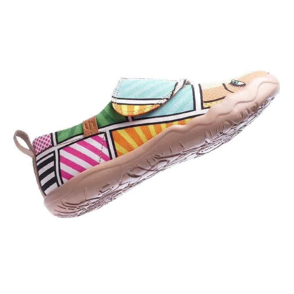 -Pop Art- Trendy Cartoon Design Painted Kids Shoes
