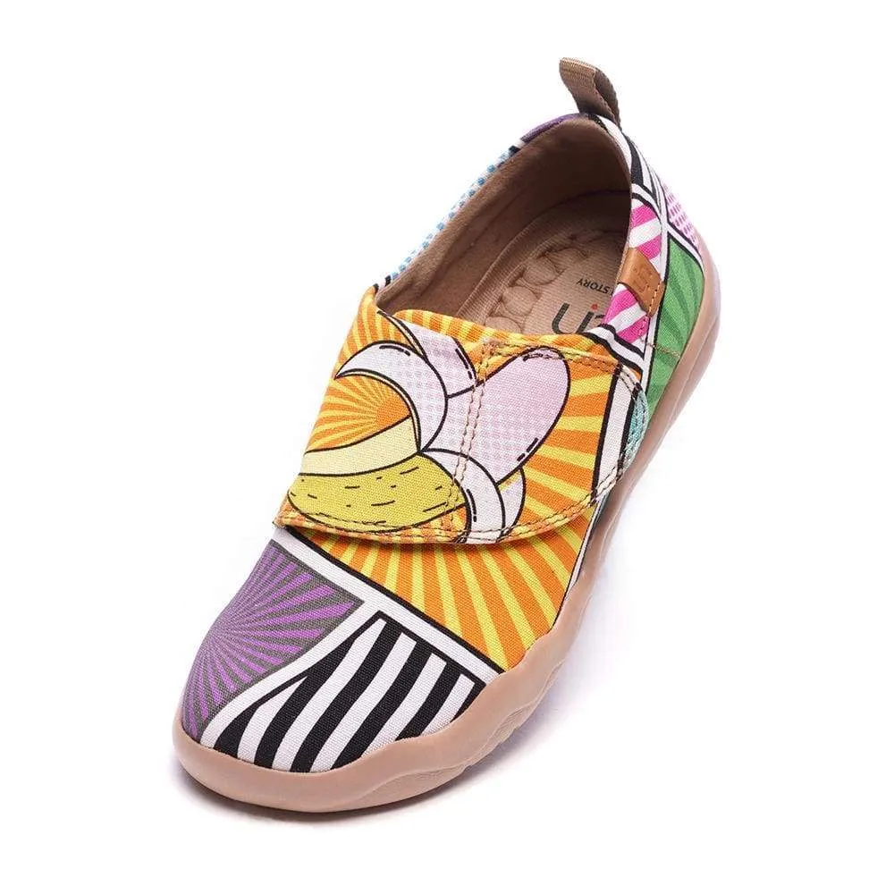 -Pop Art- Trendy Cartoon Design Painted Kids Shoes