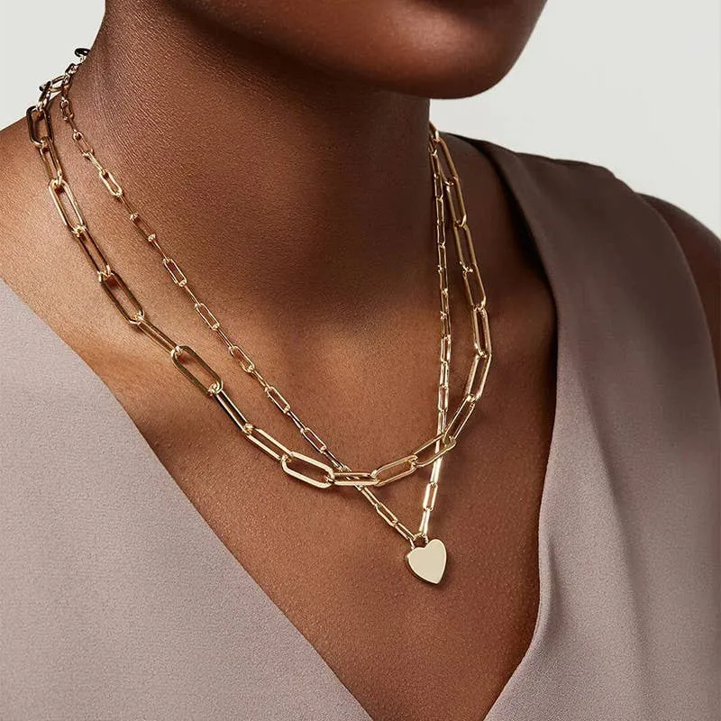 18k Stainless Steel Tarnish Free Layered Necklace | Gold