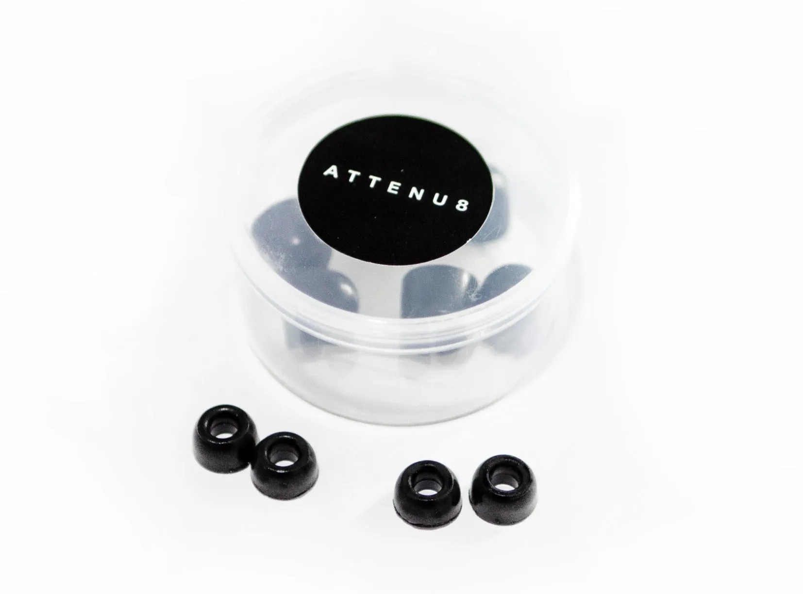 [2-Pack] ATTENU8 Replacement memory foam tips - Bottom
