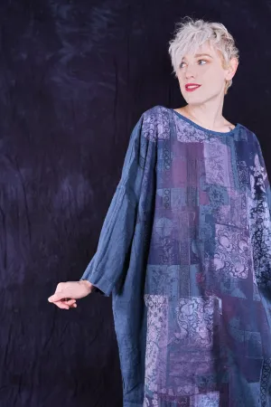 2210-2 Linen Gallery Dress Echo Blue-P