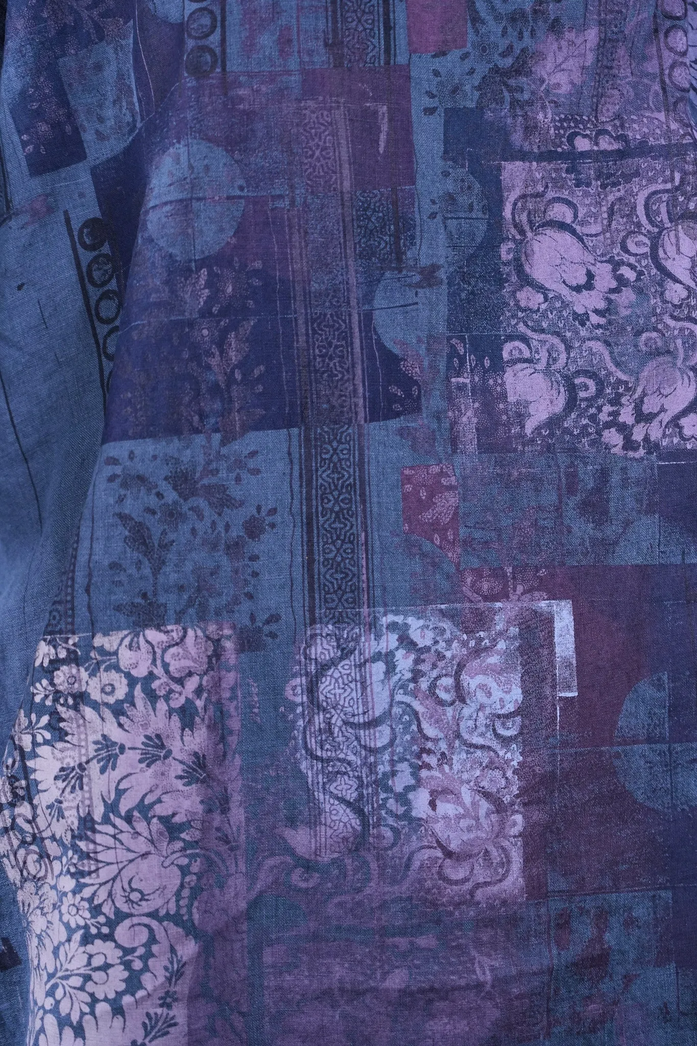 2210-2 Linen Gallery Dress Echo Blue-P