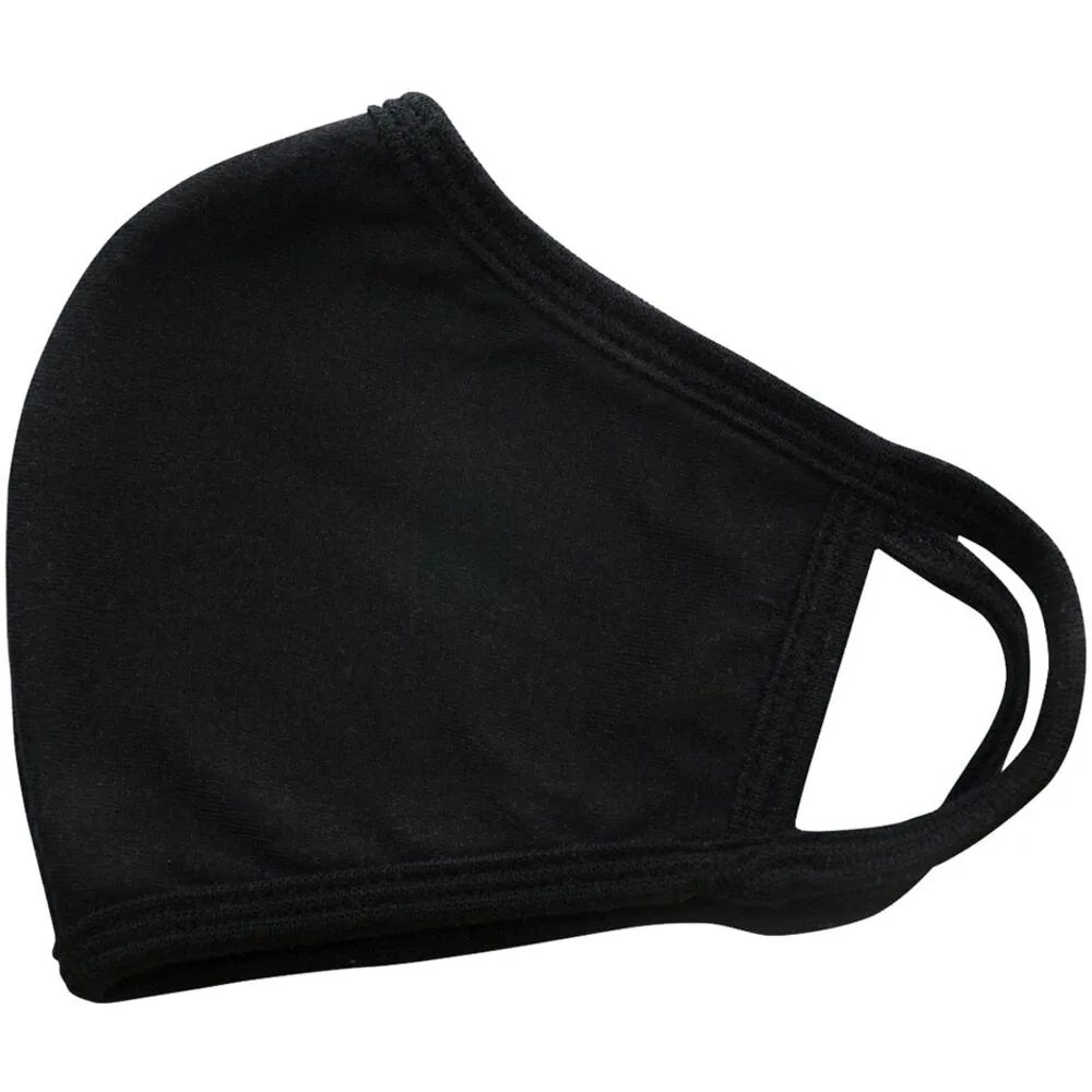 3-Layers Cloth Face Masks - Black Color (Small Size) - Breathable, Water-Resistant, Multi-Use - Pack of 2