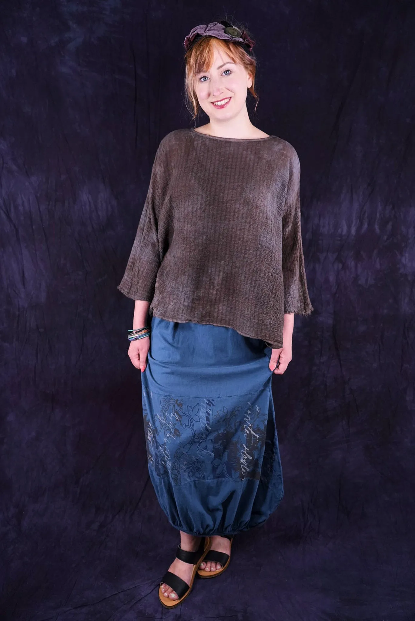 4188 Sprig Skirt Echo Blue-P