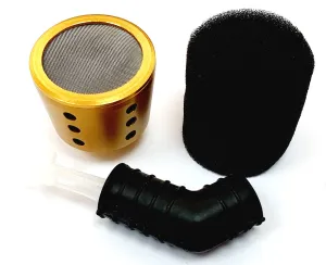 51710A 1/10 Alloy Taper RC Nitro Engine Air Filter Gold