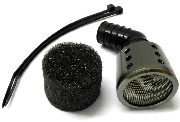 51710T 1/10 Scale Alloy Taper RC Buggy Engine Air Filter  Sponge Titanium L Tube