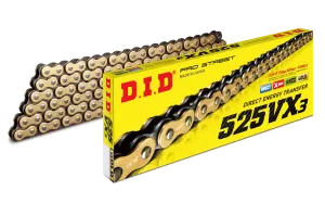 525VX3-130L Gold & Black DID Chain (M525VX3G130ZB)