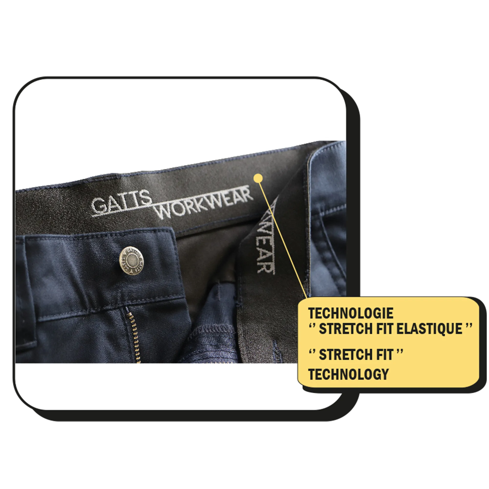 778EX-PAD - PANTALON EXTENSIBLE À GENOUILLÈRE ||778EX-PAD - STRETCH PADDING PANT