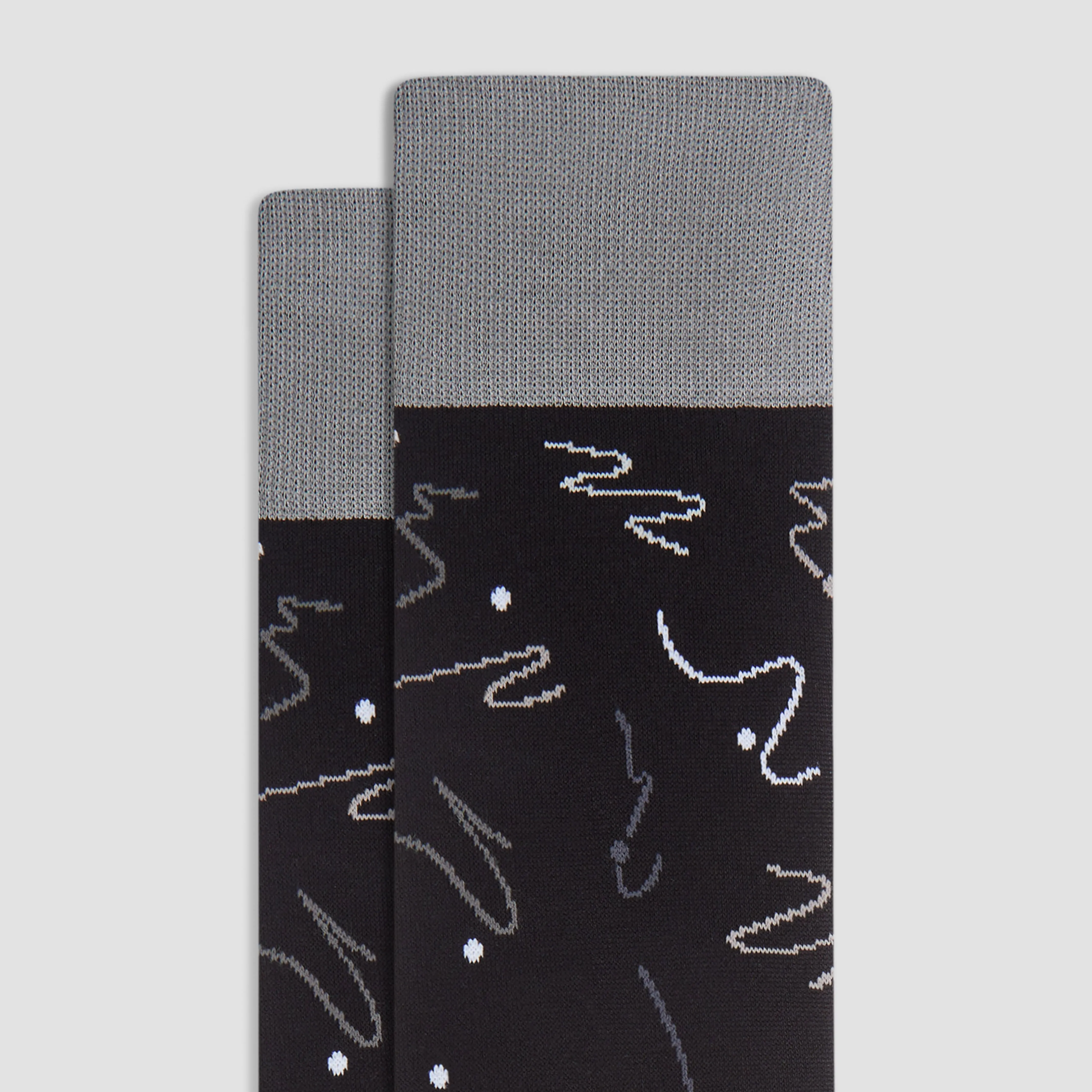 Abstract Mid-Calf Socks