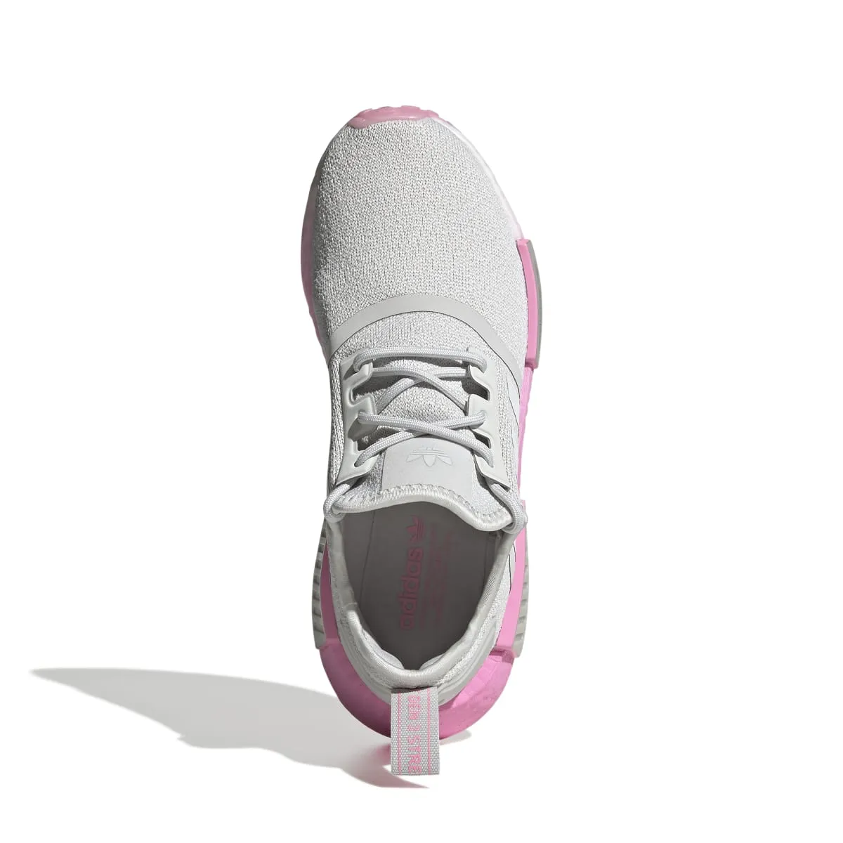 ADIDAS GW9462 NMD_R1 WMN'S (Medium) Grey/Pink/White Stretch Fabric Running Shoes