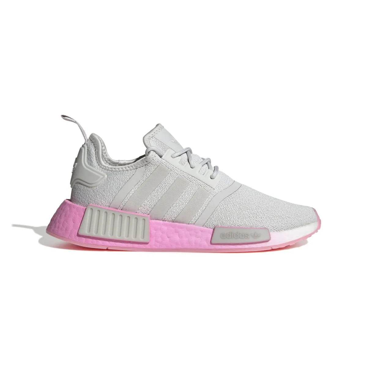 ADIDAS GW9462 NMD_R1 WMN'S (Medium) Grey/Pink/White Stretch Fabric Running Shoes