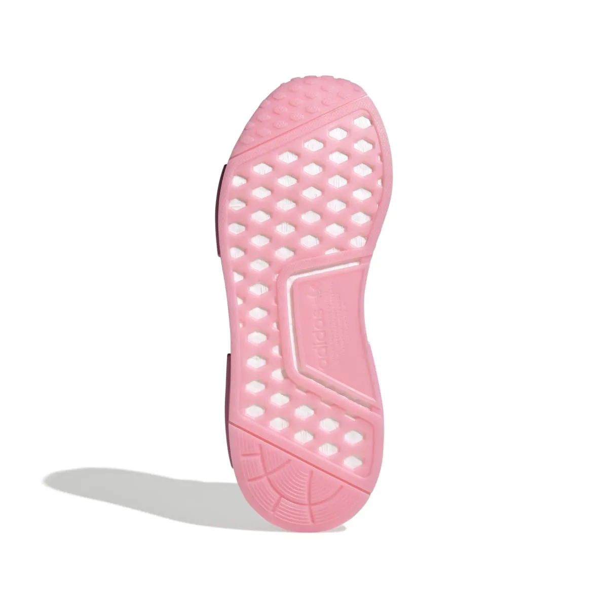ADIDAS GW9462 NMD_R1 WMN'S (Medium) Grey/Pink/White Stretch Fabric Running Shoes
