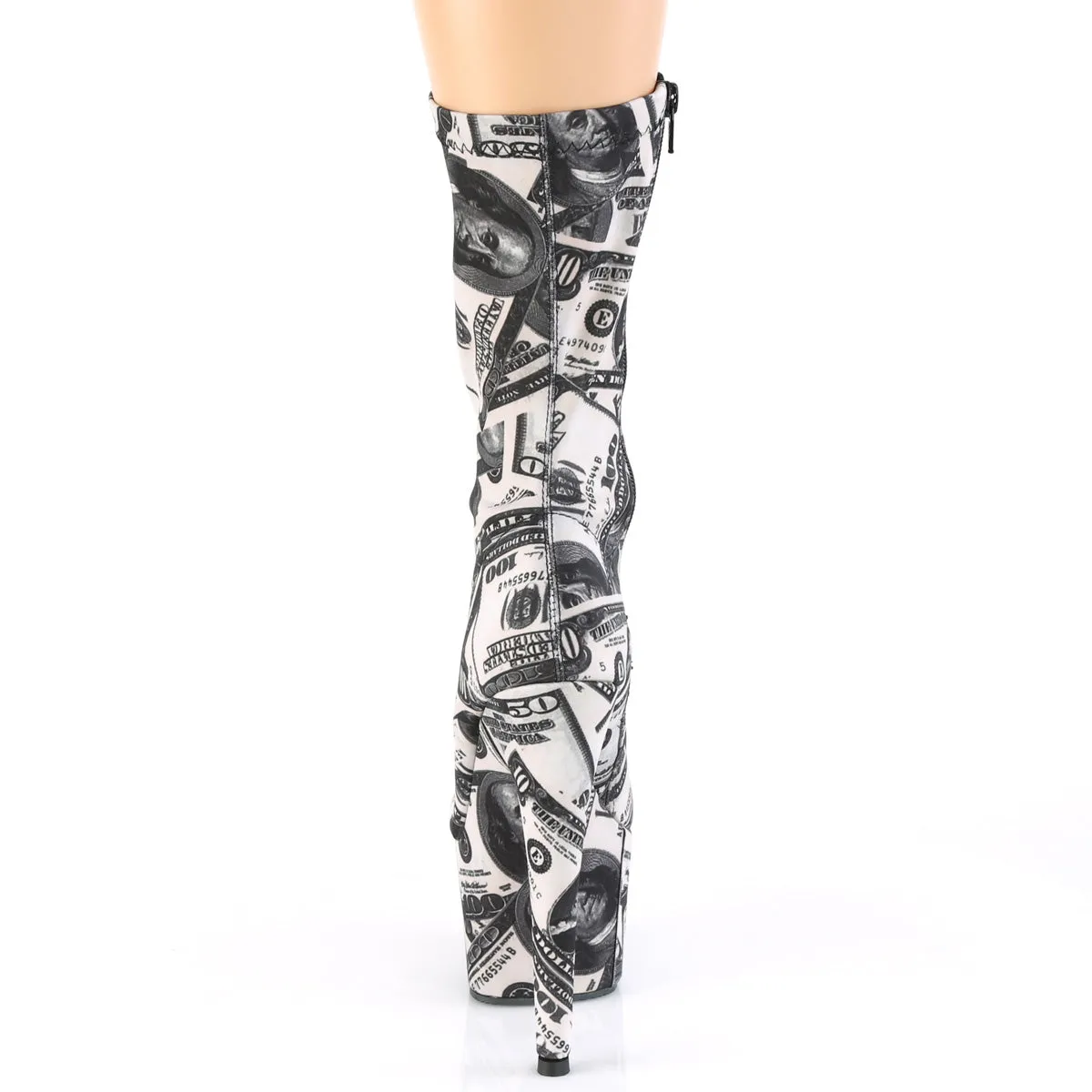 ADORE-1002DP  White-Black Stretch Fabric /White-Black Fabric