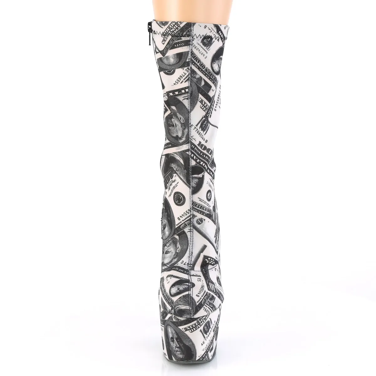 ADORE-1002DP  White-Black Stretch Fabric /White-Black Fabric