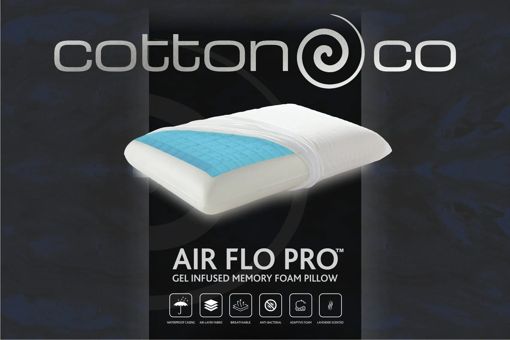 Airflo Pro Gel Memory Foam Pillow SM06G