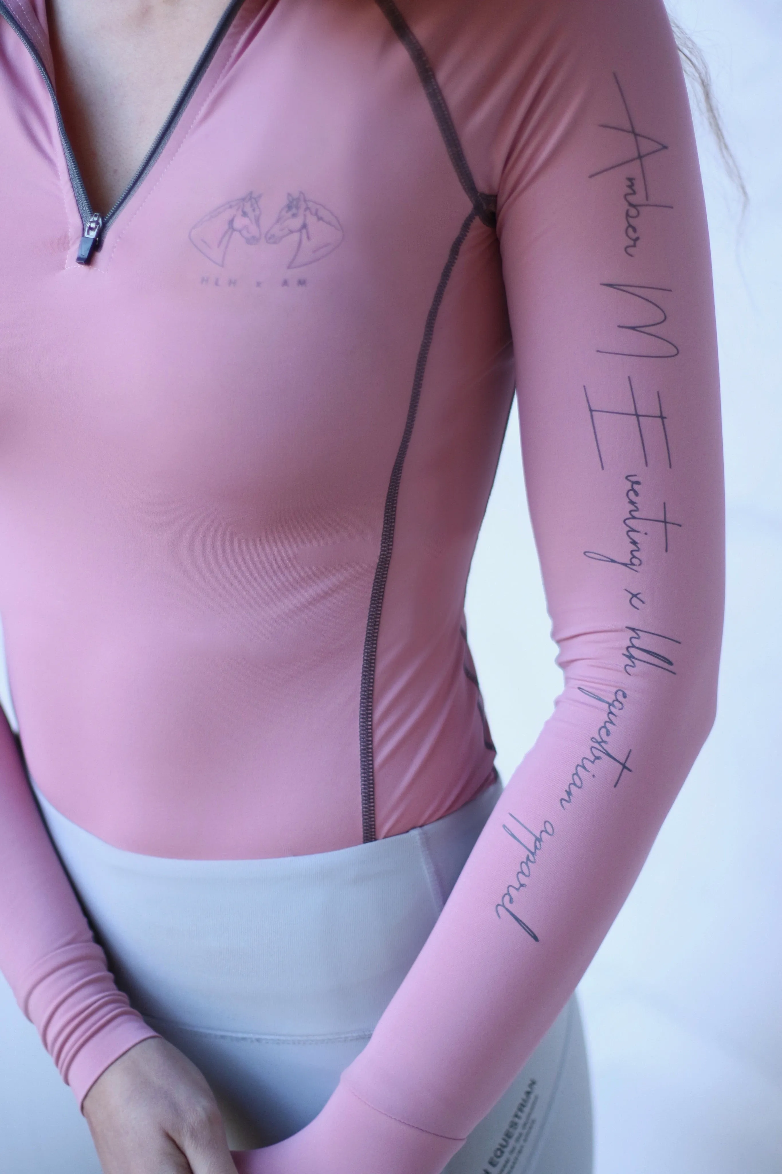 Amber M Eventing x HLH Collab Base layer in Blush Pink