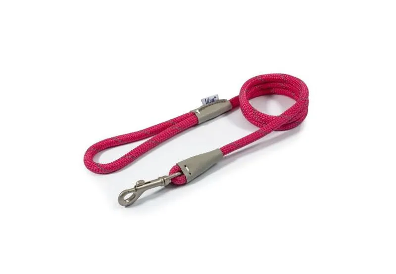 Ancol Viva Rope Dog Snap Lead Reflective 1.07m x 10mm