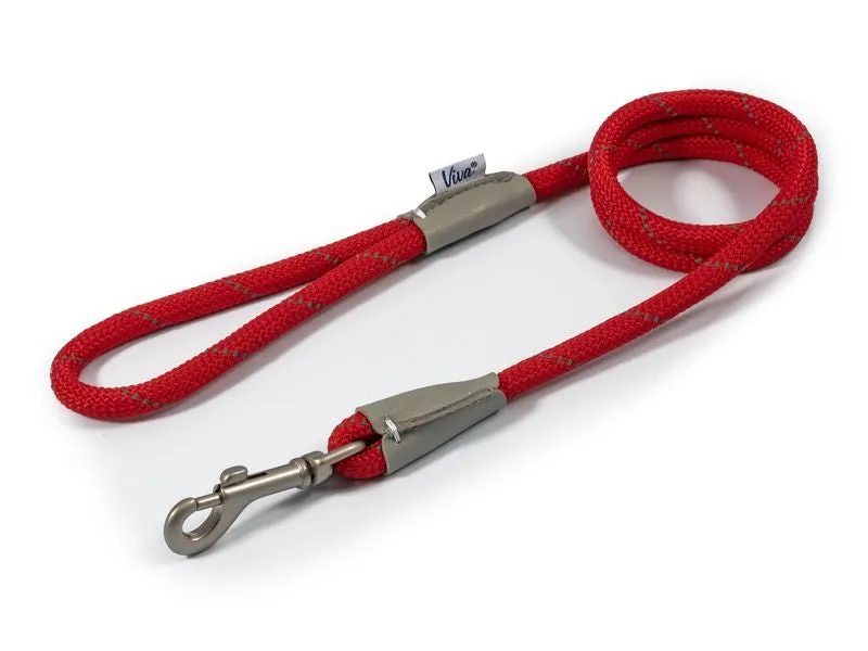 Ancol Viva Rope Dog Snap Lead Reflective 1.07m x 10mm