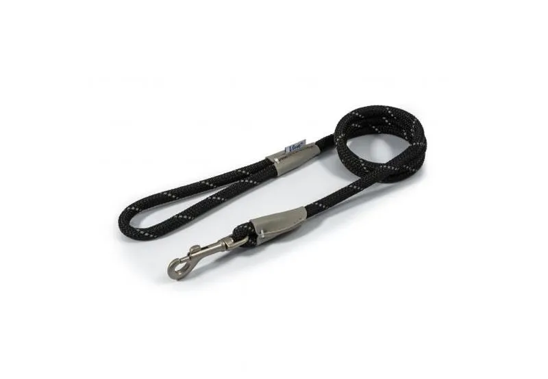 Ancol Viva Rope Dog Snap Lead Reflective 1.07m x 10mm