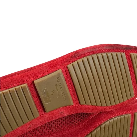 AQUATALIA Bruce Weatherproof Driving Shoe Size 13 , Red