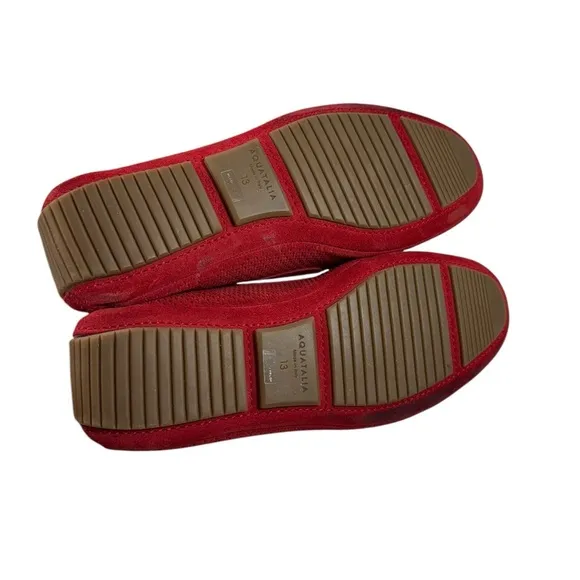 AQUATALIA Bruce Weatherproof Driving Shoe Size 13 , Red