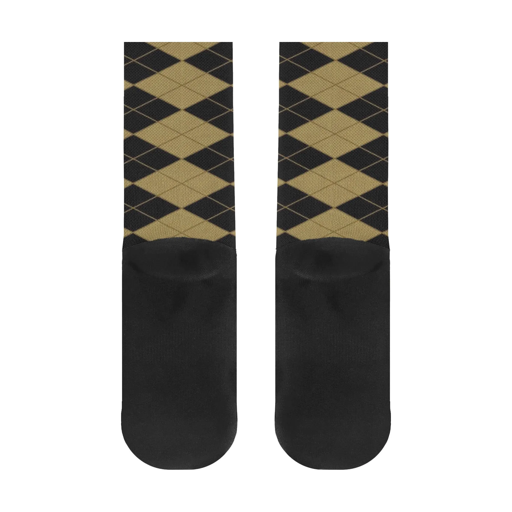 Argyle Pattern Crew Socks