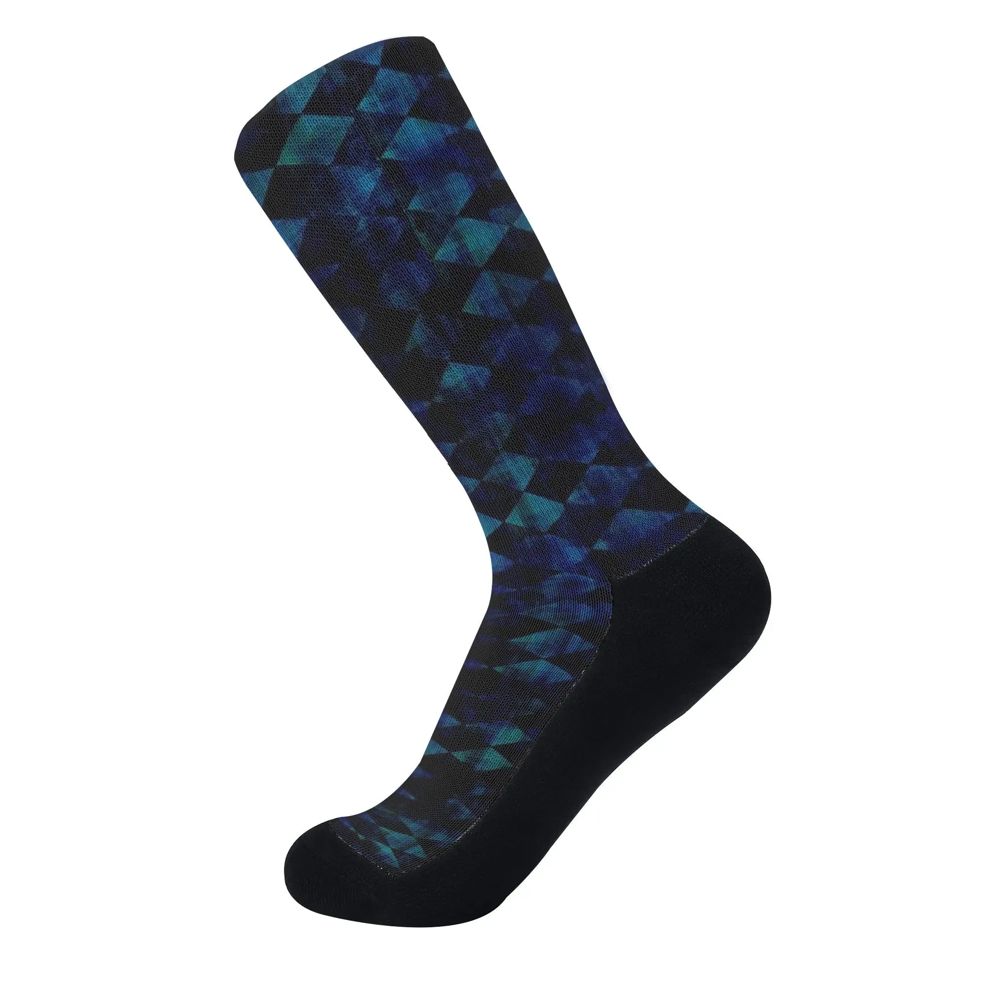 Argyle Pattern Crew Socks