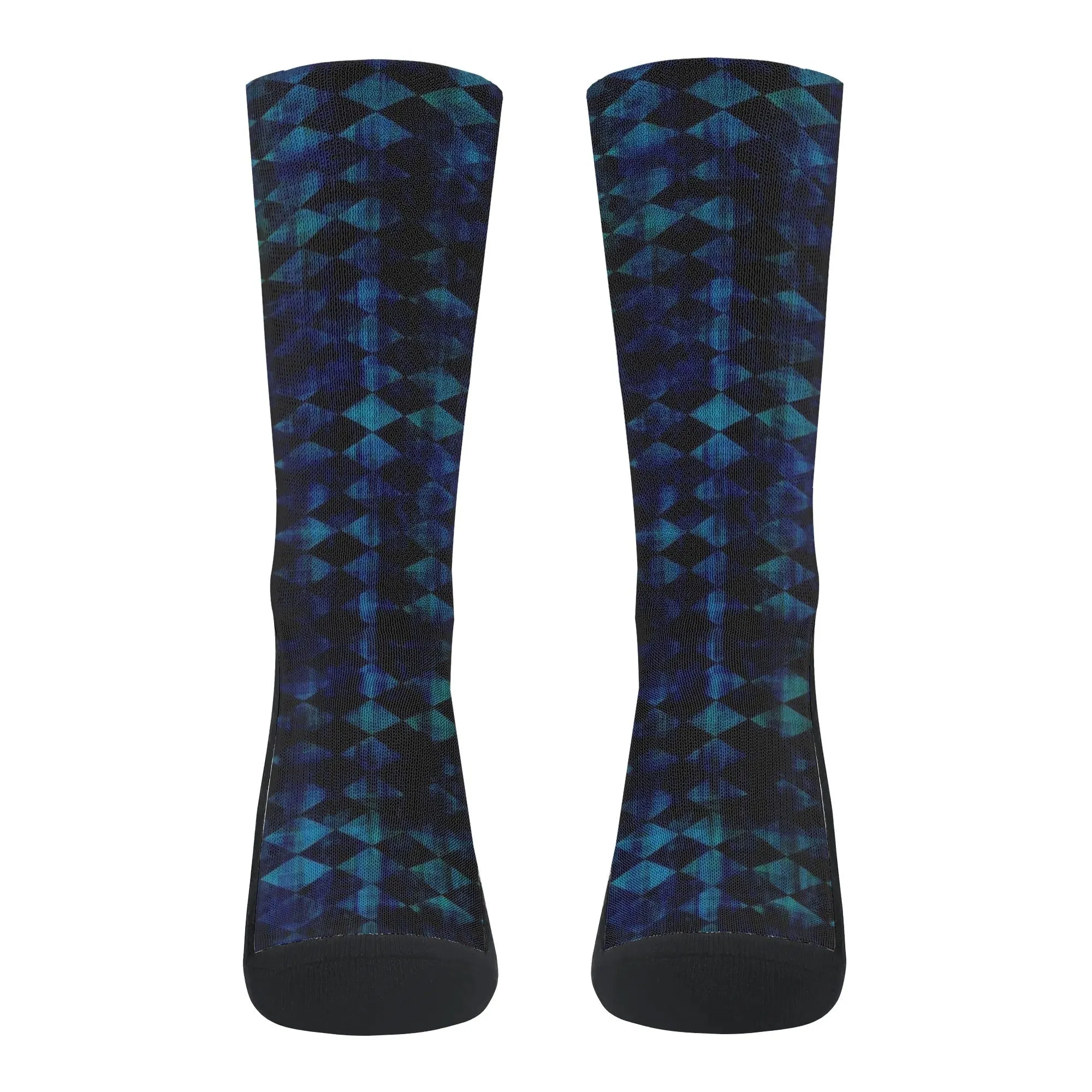 Argyle Pattern Crew Socks