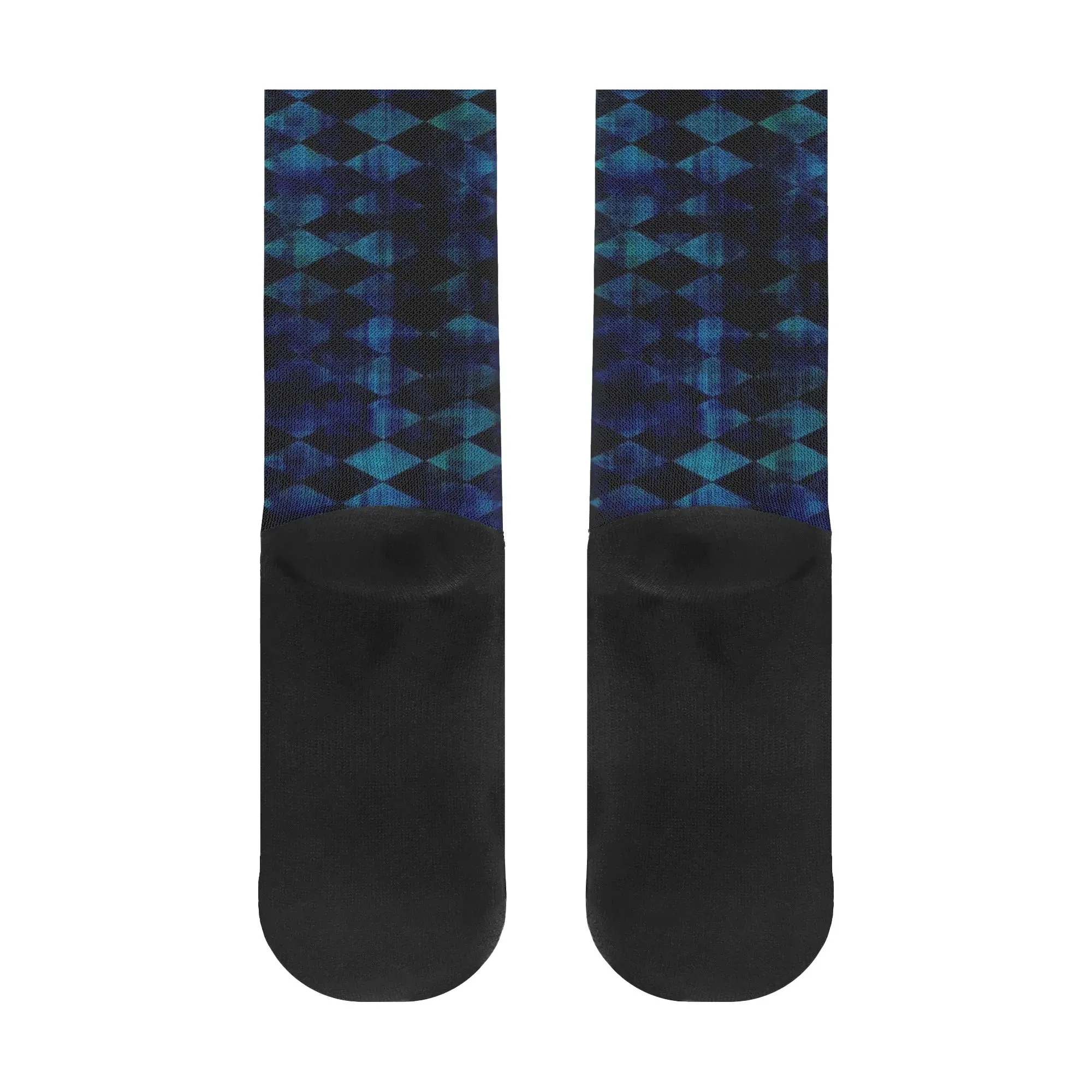 Argyle Pattern Crew Socks