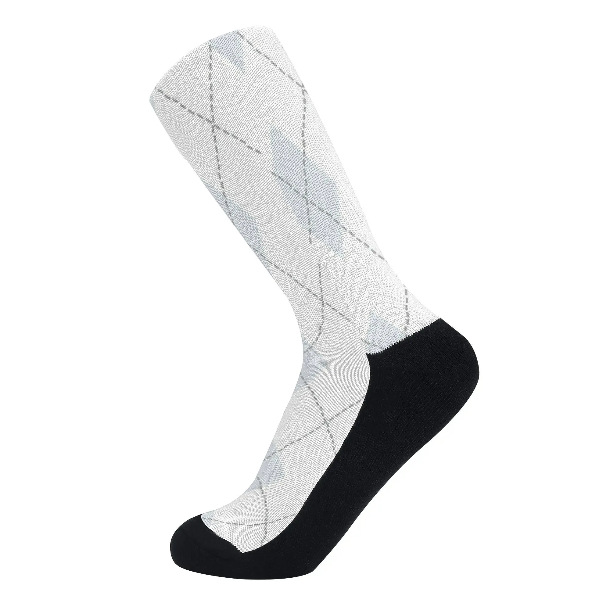 Argyle Pattern Crew Socks