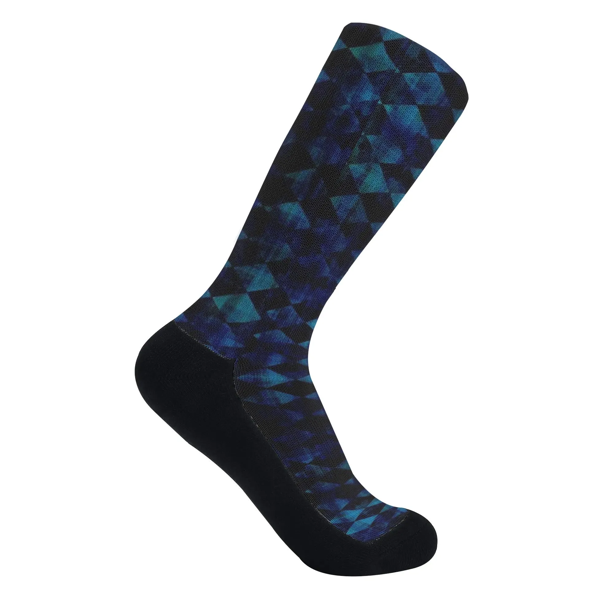 Argyle Pattern Crew Socks