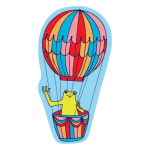 Balloon Froggy Sticker