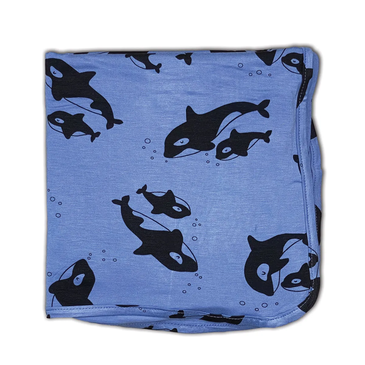 Bamboo Swaddle Blanket (Orca Print)