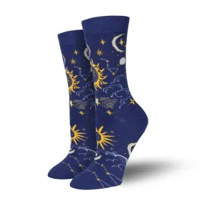 Bambukas Womens Astral Realm Crew Socks