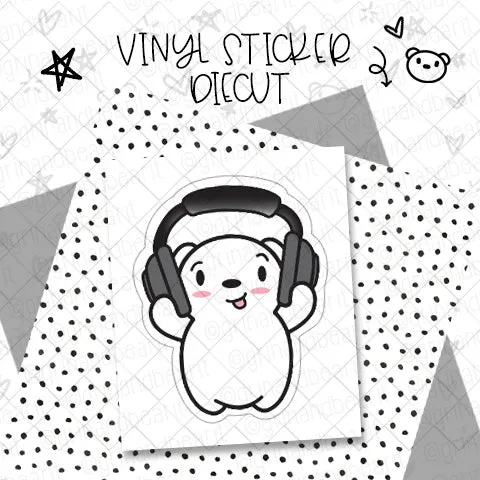 Barry Headphones - Vinyl Diecut