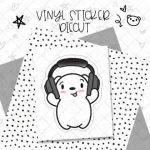 Barry Headphones - Vinyl Diecut