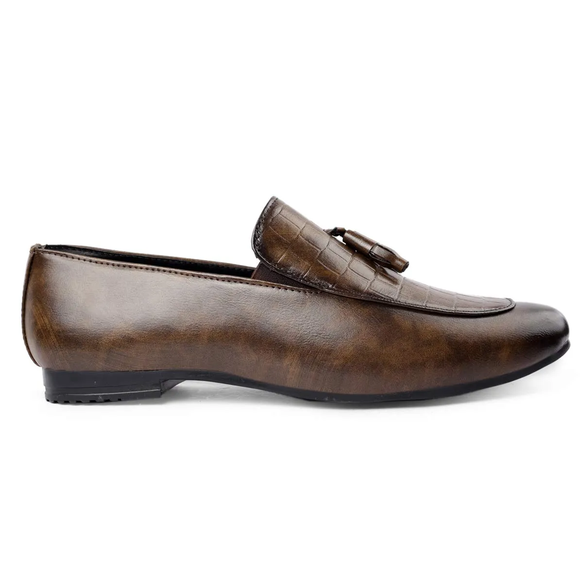 Basic Design Casual Pu Leather Tassel Loafer & Moccasins Shoes For Men's-JonasParamount