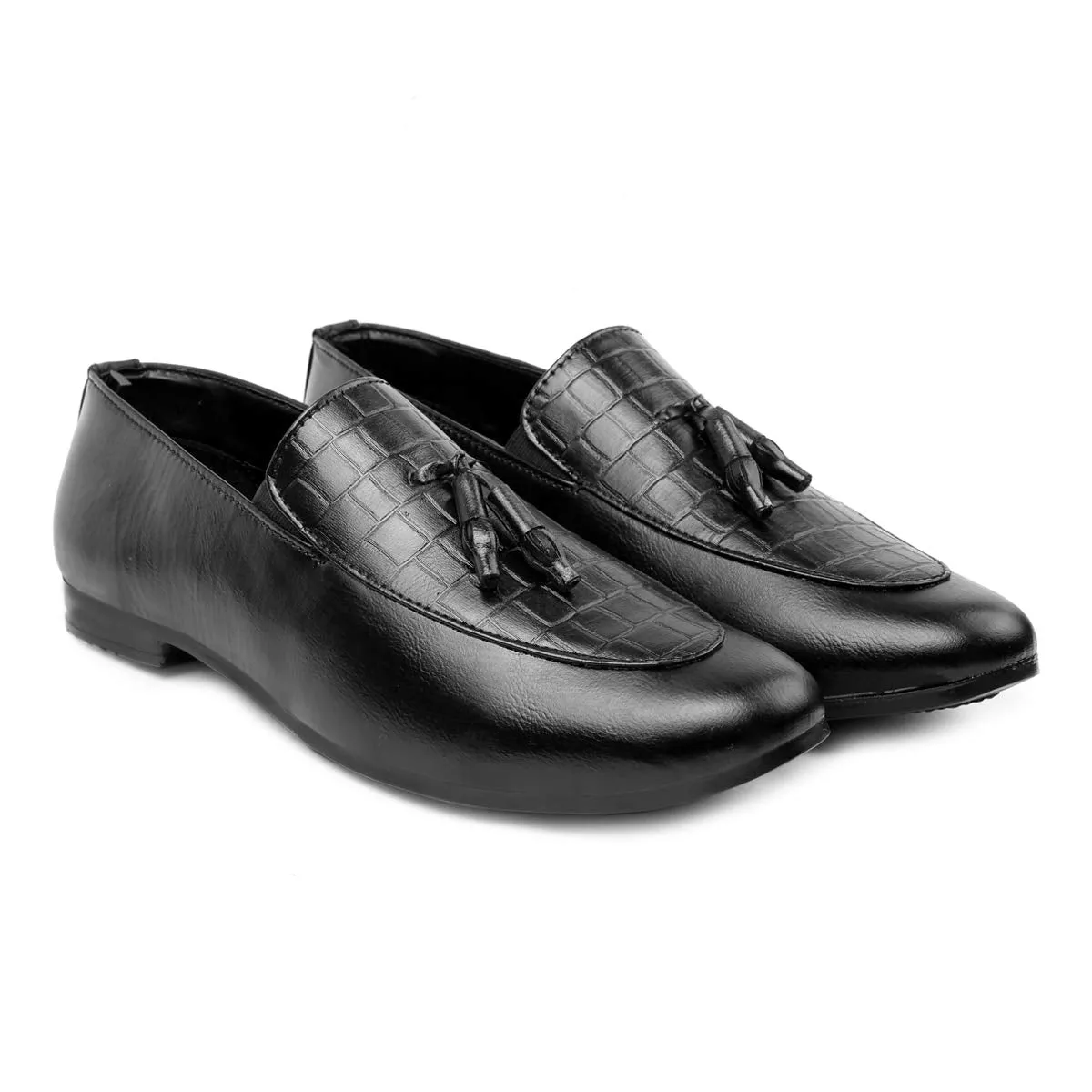 Basic Design Casual Pu Leather Tassel Loafer & Moccasins Shoes For Men's-JonasParamount