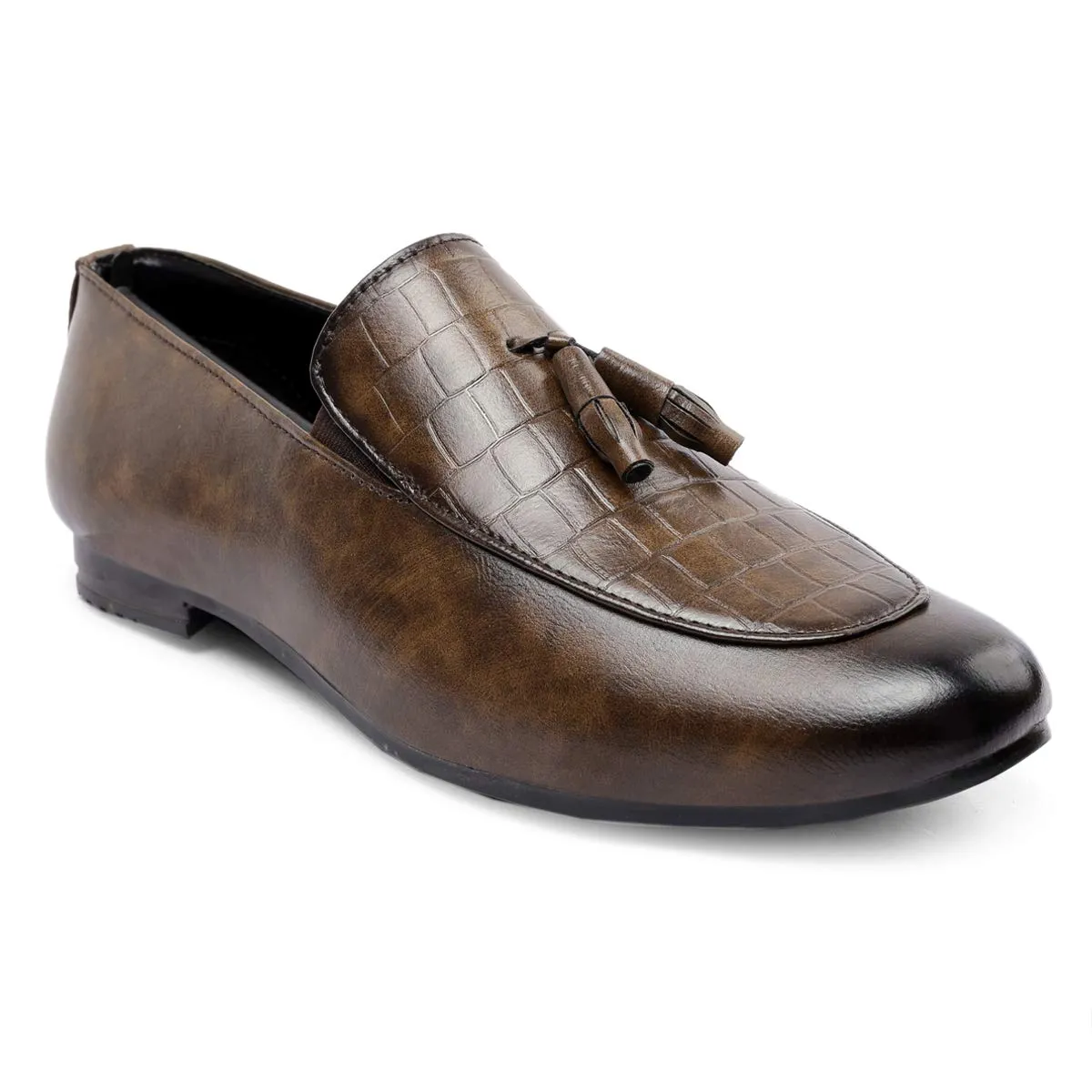Basic Design Casual Pu Leather Tassel Loafer & Moccasins Shoes For Men's-JonasParamount