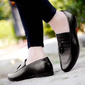 Basic Design Casual Pu Leather Tassel Loafer & Moccasins Shoes For Men's-JonasParamount