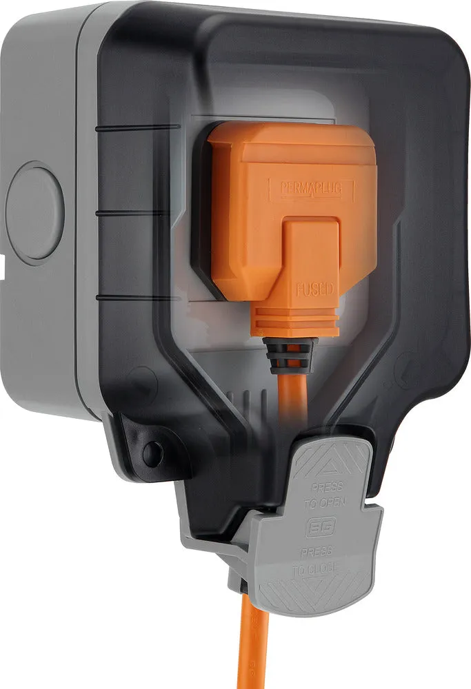 BG WP23-02 Weatherproof Nexus Storm 13A 1G Unswitched Socket