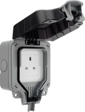 BG WP23-02 Weatherproof Nexus Storm 13A 1G Unswitched Socket