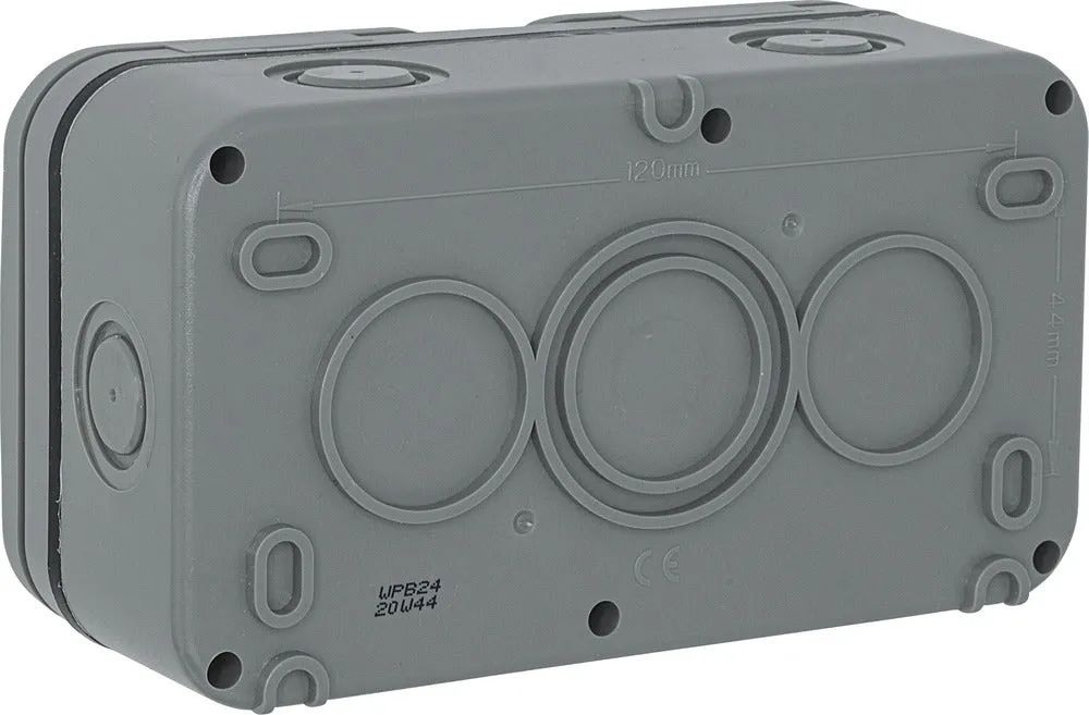 BG WPB21 Weatherproof IP55 13A 1G UK Socket   1G Switch