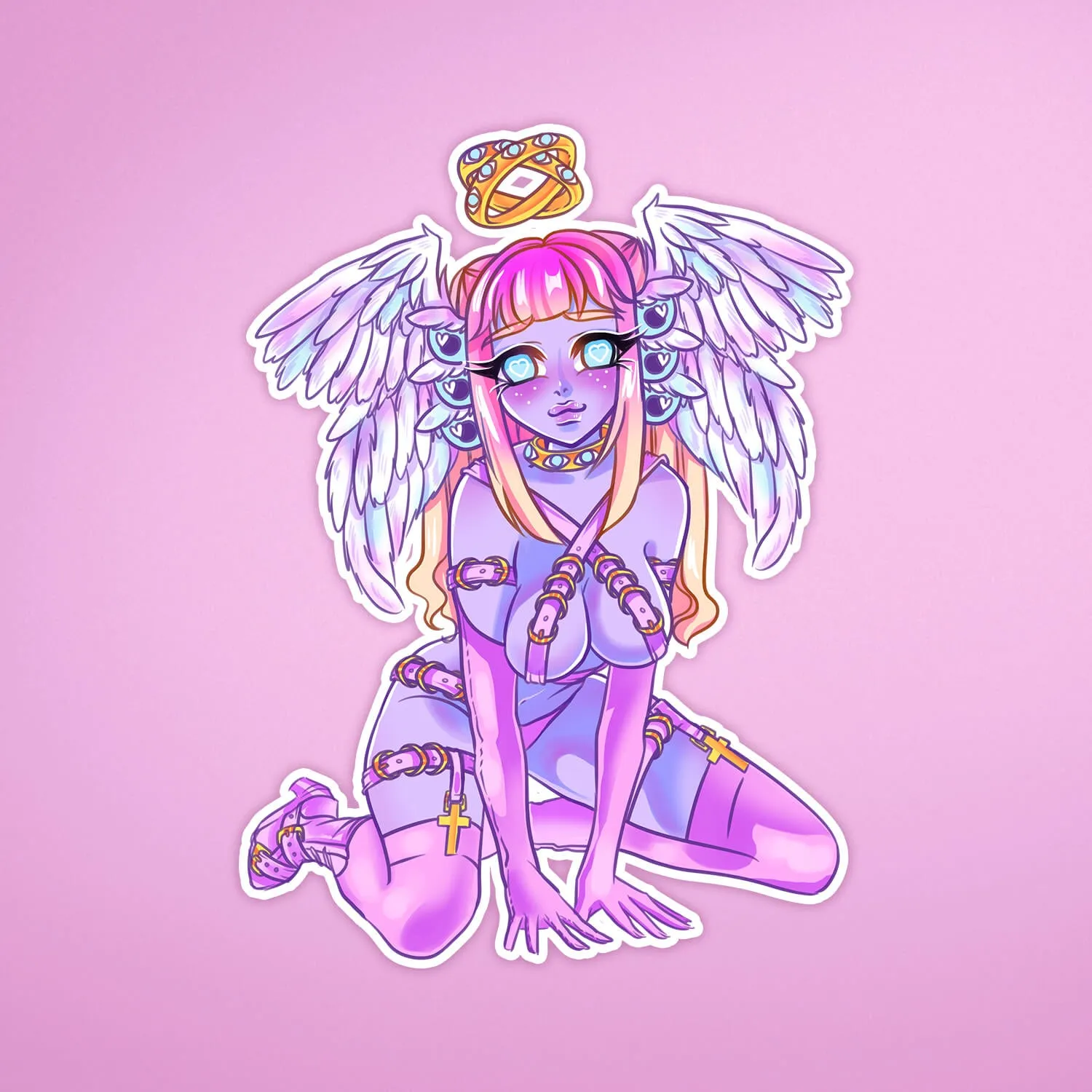 Biblically Accurate Angel 👁️😇👁️ Sticker