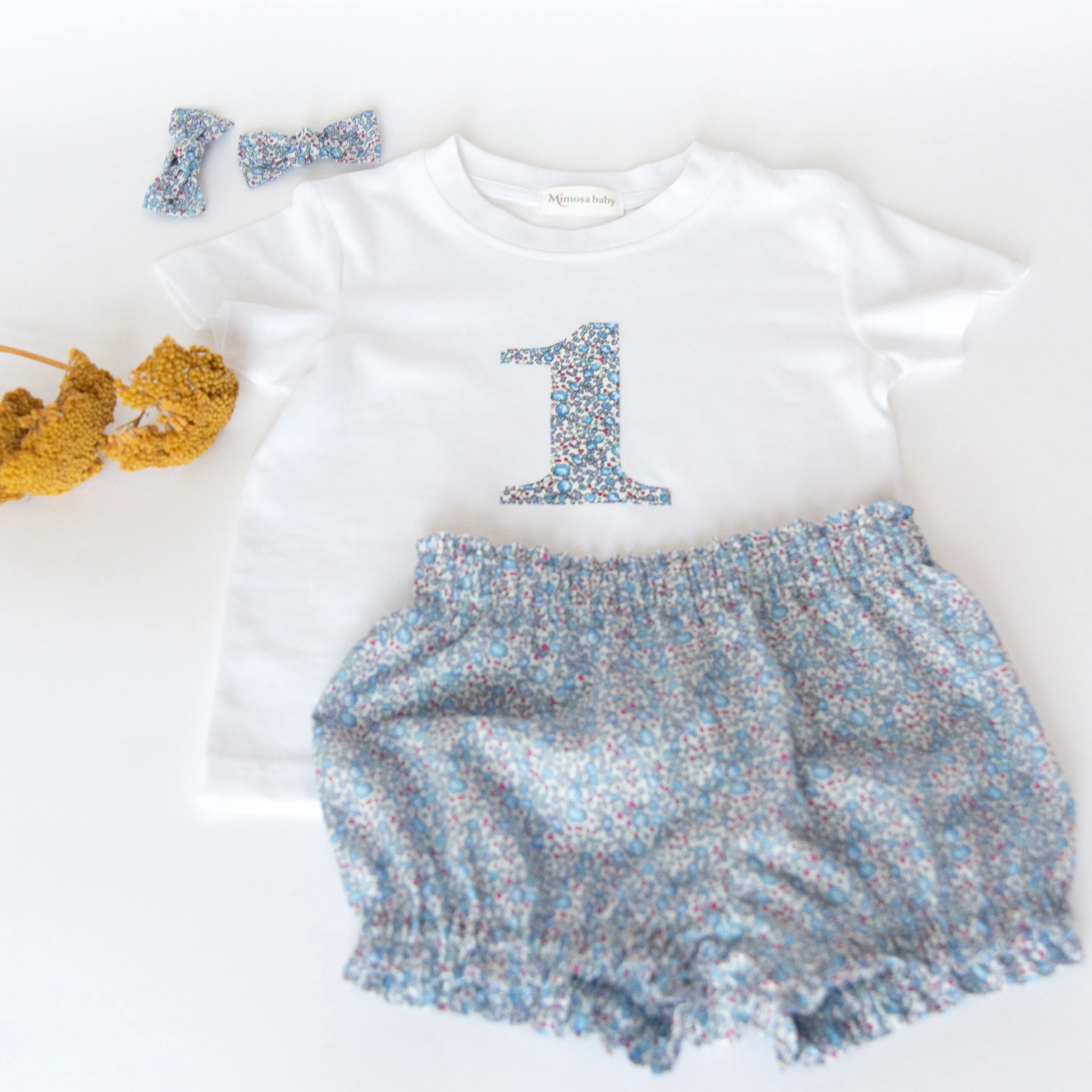 Birthday t-shirt and bloomer set