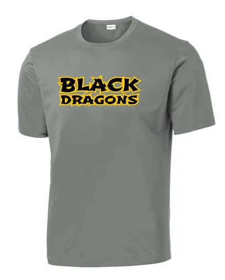 Black Dragons Words Design Youth Cooling Performance Crew