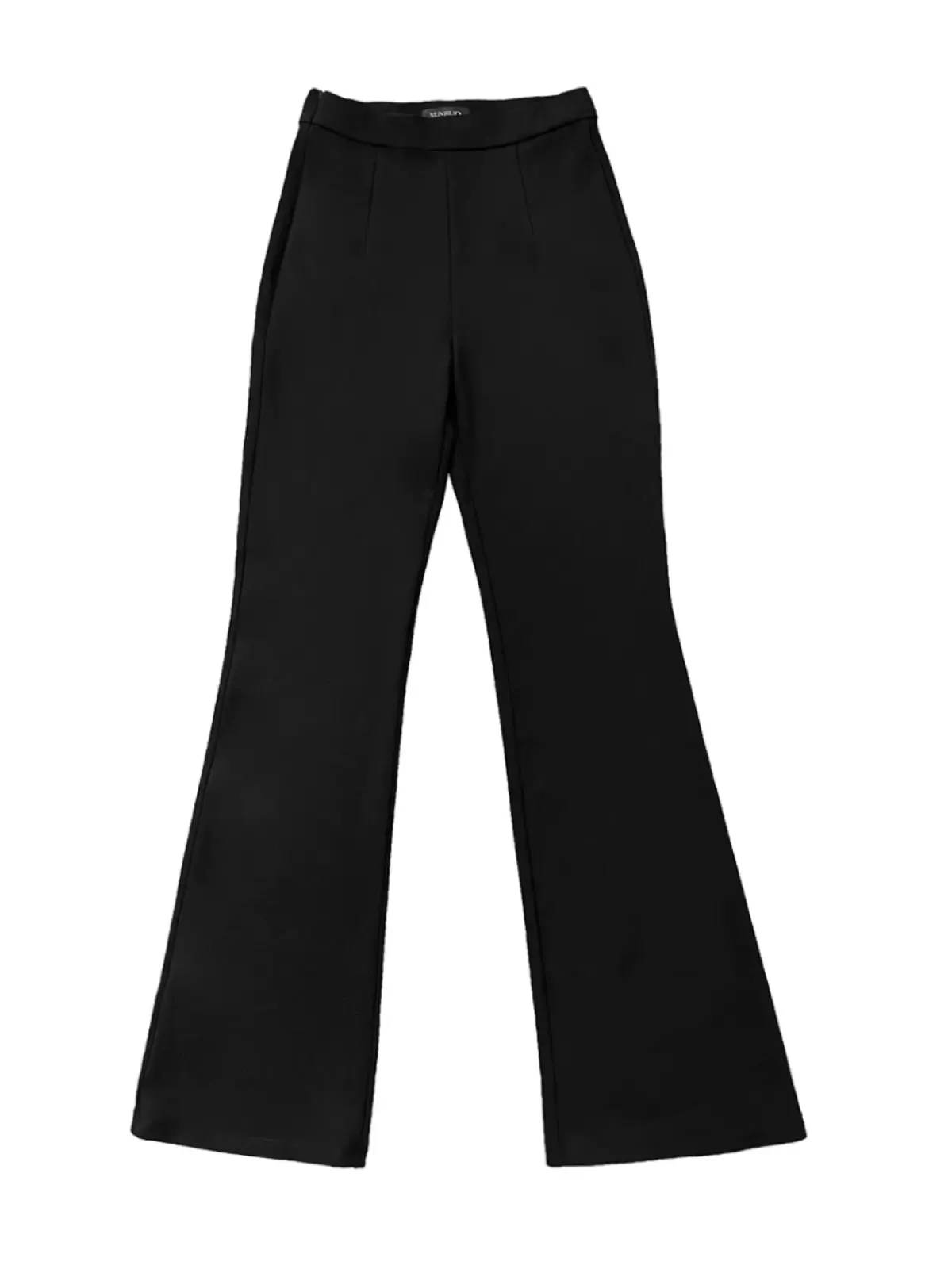 black stretch fabric trousers pants