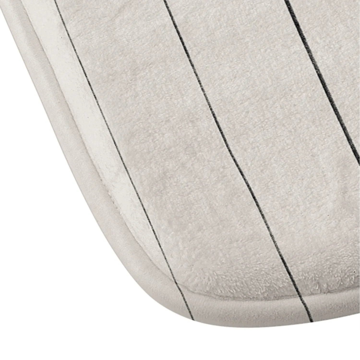 BLACK VERTICAL LINES MEMORY FOAM BATH MAT